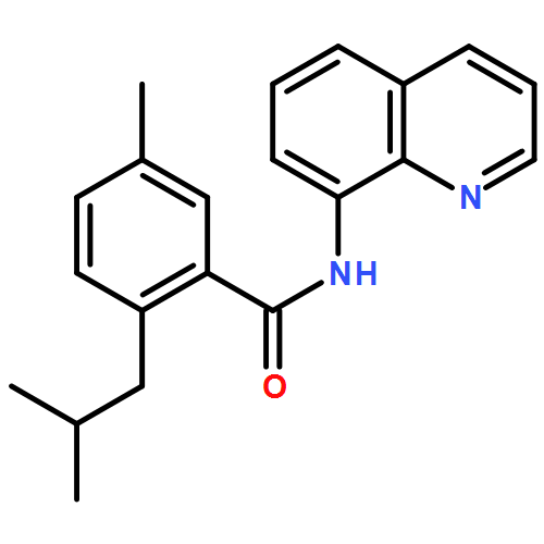 Benzamide, 5-methyl-2-(2-methylpropyl)-N-8-quinolinyl- 