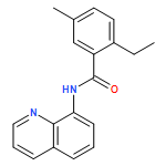 Benzamide, 2-ethyl-5-methyl-N-8-quinolinyl- 