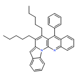 Benz[g]indolo[1,2-a][1,8]naphthyridine, 6,7-dipentyl-5-phenyl- 