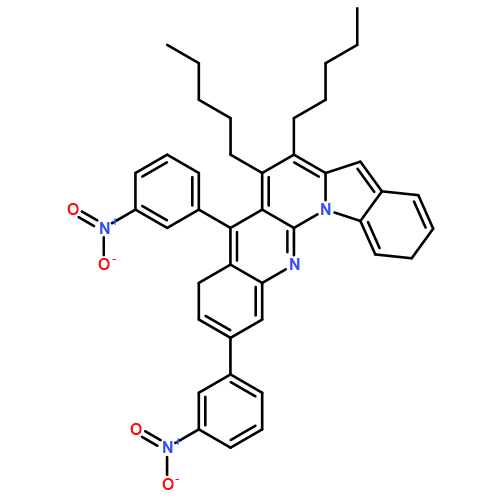 Benz[g]indolo[1,2-a][1,8]naphthyridine, 2,5-bis(3-nitrophenyl)-6,7-dipentyl- 