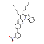 Benz[g]indolo[1,2-a][1,8]naphthyridine, 2-(3-nitrophenyl)-6,7-dipentyl- 