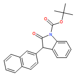 1H-Indole-1-carboxylic acid, 2,3-dihydro-3-(2-naphthalenyl)-2-oxo-, 1,1-dimethylethyl ester 