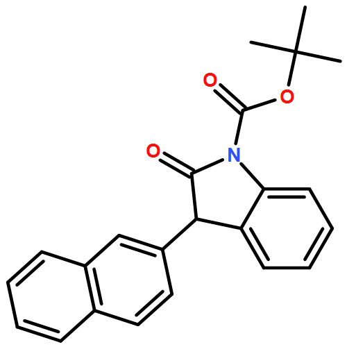 1H-Indole-1-carboxylic acid, 2,3-dihydro-3-(2-naphthalenyl)-2-oxo-, 1,1-dimethylethyl ester 