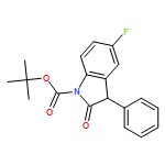 1H-Indole-1-carboxylic acid, 5-fluoro-2,3-dihydro-2-oxo-3-phenyl-, 1,1-dimethylethyl ester 