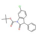 1H-Indole-1-carboxylic acid, 6-chloro-2,3-dihydro-2-oxo-3-phenyl-, 1,1-dimethylethyl ester 