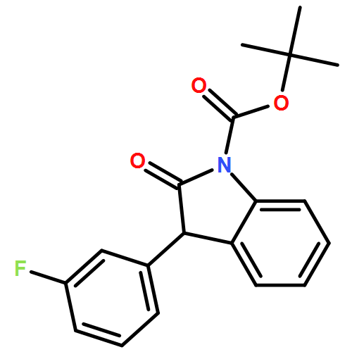 1H-Indole-1-carboxylic acid, 3-(3-fluorophenyl)-2,3-dihydro-2-oxo-, 1,1-dimethylethyl ester 