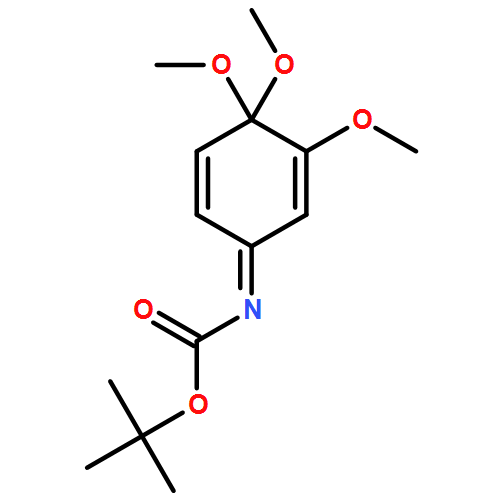 Carbamic acid, N-(3,4,4-trimethoxy-2,5-cyclohexadien-1-ylidene)-, 1,1-dimethylethyl ester 