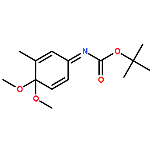 Carbamic acid, N-(4,4-dimethoxy-3-methyl-2,5-cyclohexadien-1-ylidene)-, 1,1-dimethylethyl ester 