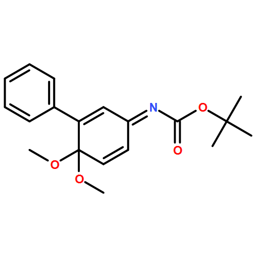 Carbamic acid, N-(4,4-dimethoxy-3-phenyl-2,5-cyclohexadien-1-ylidene)-, 1,1-dimethylethyl ester 