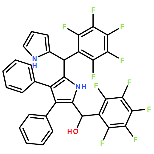 1H-Pyrrole-2-methanol, α-(2,3,4,5,6-pentafluorophenyl)-5-[(2,3,4,5,6-pentafluorophenyl)-1H-pyrrol-2-ylmethyl]-3,4-diphenyl- 