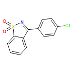 1,2-Benzisothiazole, 3-(4-chlorophenyl)-, 1,1-dioxide 