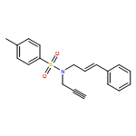 Benzenesulfonamide, 4-methyl-N-(3-phenyl-2-propen-1-yl)-N-2-propyn-1-yl- 