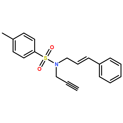Benzenesulfonamide, 4-methyl-N-(3-phenyl-2-propen-1-yl)-N-2-propyn-1-yl- 