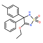 1,2,5-Thiadiazole, 4-ethoxy-2,3-dihydro-3-(4-methylphenyl)-3-phenyl-, 1,1-dioxide, (3R)- 