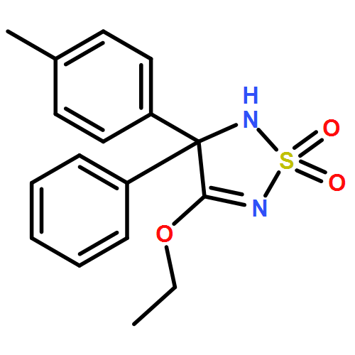 1,2,5-Thiadiazole, 4-ethoxy-2,3-dihydro-3-(4-methylphenyl)-3-phenyl-, 1,1-dioxide, (3R)- 