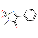 1,2,5-Thiadiazol-3(2H)-one, 2-methyl-4-phenyl-, 1,1-dioxide 