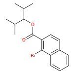 2-Naphthalenecarboxylic acid, 1-bromo-, 2-methyl-1-(1-methylethyl)propyl ester 