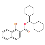 2-Naphthalenecarboxylic acid, 1-bromo-, dicyclohexylmethyl ester 