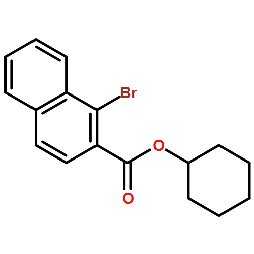 2-Naphthalenecarboxylic acid, 1-bromo-, cyclohexyl ester 