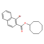 2-Naphthalenecarboxylic acid, 1-bromo-, cyclooctyl ester 
