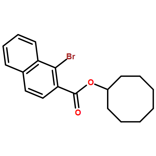 2-Naphthalenecarboxylic acid, 1-bromo-, cyclooctyl ester 