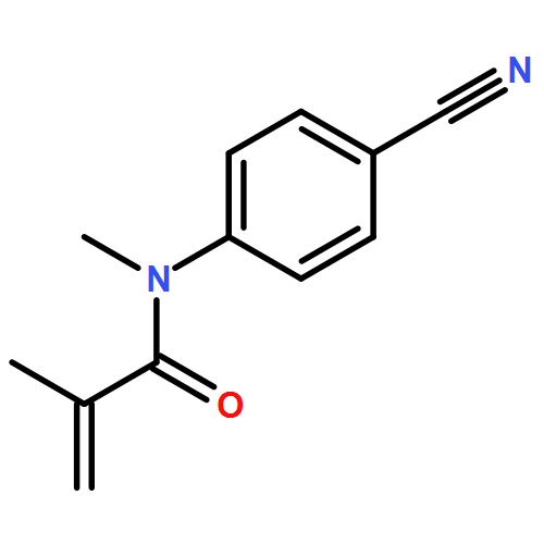 2-Propenamide, N-(4-cyanophenyl)-N,2-dimethyl- 
