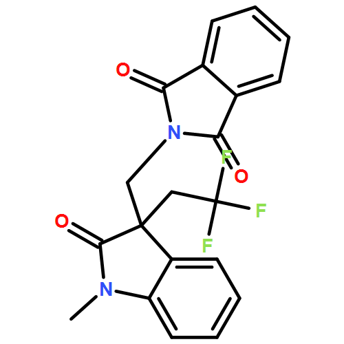 1H-Isoindole-1,3(2H)-dione, 2-[[2,3-dihydro-1-methyl-2-oxo-3-(2,2,2-trifluoroethyl)-1H-indol-3-yl]methyl]- 