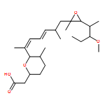 2H-Pyran-2-acetic acid, tetrahydro-6-[(1E,3E,5S)-6-[(2R,3R)-3-[(1R,2S)-2-methoxy-1-methylbutyl]-2-methyl-2-oxiranyl]-1,5-dimethyl-1,3-hexadien-1-yl]-5-methyl-, (2R,5S,6S)- 