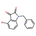 1H-Indole-2,3-dione, 4-bromo-1-(phenylmethyl)- 