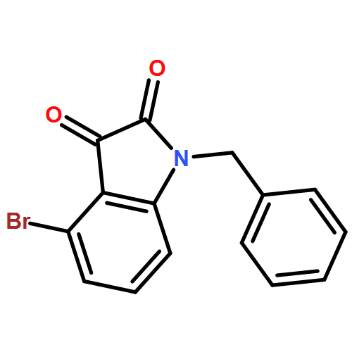 1H-Indole-2,3-dione, 4-bromo-1-(phenylmethyl)- 