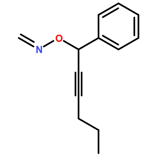 Formaldehyde, O-(1-phenyl-2-hexyn-1-yl)oxime 