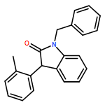 2H-Indol-2-one, 1,3-dihydro-3-(2-methylphenyl)-1-(phenylmethyl)- 