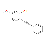 Phenol, 5-methoxy-2-(2-phenylethynyl)- 