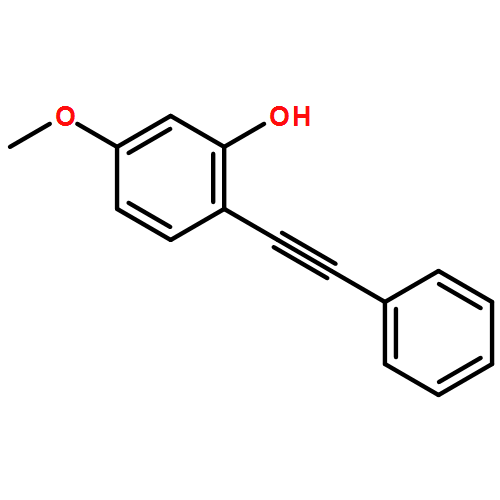 Phenol, 5-methoxy-2-(2-phenylethynyl)- 