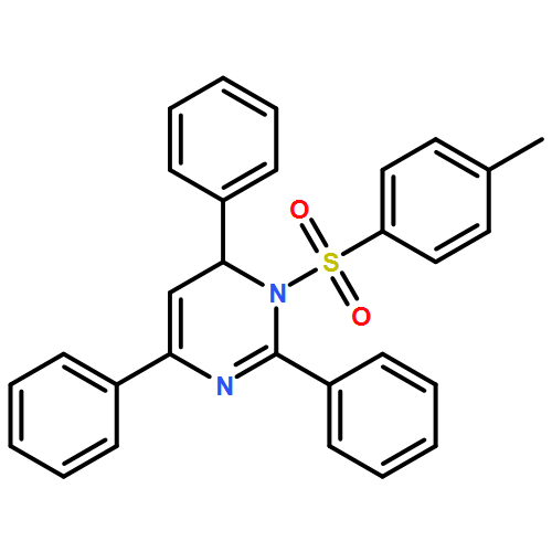 Pyrimidine, 1,6-dihydro-1-[(4-methylphenyl)sulfonyl]-2,4,6-triphenyl- 