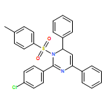 Pyrimidine, 2-(4-chlorophenyl)-1,6-dihydro-1-[(4-methylphenyl)sulfonyl]-4,6-diphenyl- 
