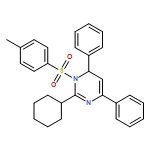 Pyrimidine, 2-cyclohexyl-1,6-dihydro-1-[(4-methylphenyl)sulfonyl]-4,6-diphenyl- 