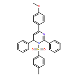 Pyrimidine, 1,6-dihydro-4-(4-methoxyphenyl)-1-[(4-methylphenyl)sulfonyl]-2,6-diphenyl- 