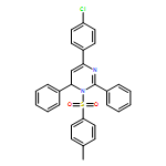 Pyrimidine, 4-(4-chlorophenyl)-1,6-dihydro-1-[(4-methylphenyl)sulfonyl]-2,6-diphenyl- 
