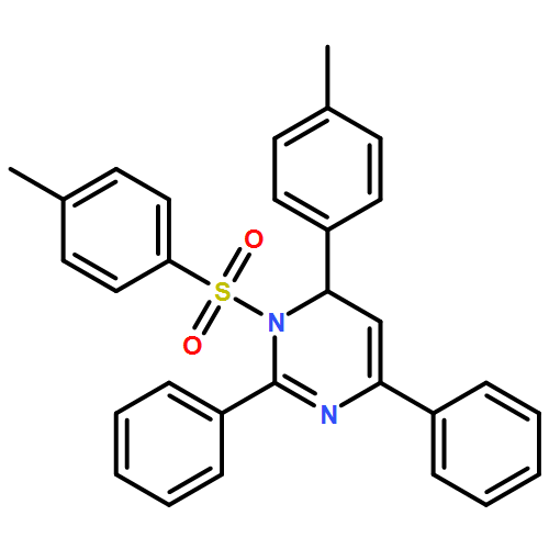 Pyrimidine, 1,6-dihydro-6-(4-methylphenyl)-1-[(4-methylphenyl)sulfonyl]-2,4-diphenyl- 