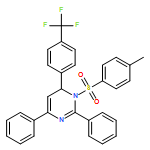 Pyrimidine, 1,6-dihydro-1-[(4-methylphenyl)sulfonyl]-2,4-diphenyl-6-[4-(trifluoromethyl)phenyl]- 