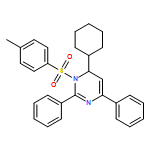 Pyrimidine, 6-cyclohexyl-1,6-dihydro-1-[(4-methylphenyl)sulfonyl]-2,4-diphenyl- 