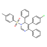 Pyrimidine, 5-(4-chlorophenyl)-1,6-dihydro-1-[(4-methylphenyl)sulfonyl]-4,6-diphenyl- 