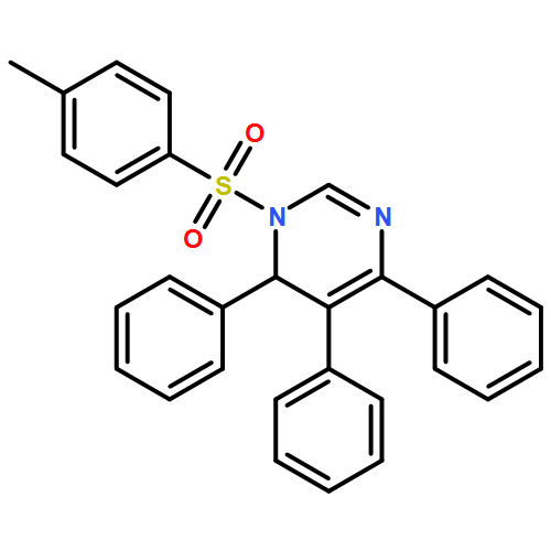 Pyrimidine, 1,6-dihydro-1-[(4-methylphenyl)sulfonyl]-4,5,6-triphenyl- 