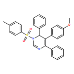 Pyrimidine, 1,6-dihydro-5-(4-methoxyphenyl)-1-[(4-methylphenyl)sulfonyl]-4,6-diphenyl- 