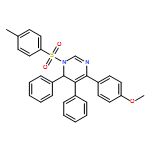Pyrimidine, 1,6-dihydro-4-(4-methoxyphenyl)-1-[(4-methylphenyl)sulfonyl]-5,6-diphenyl- 