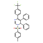 Pyrimidine, 1,6-dihydro-1-[(4-methylphenyl)sulfonyl]-5,6-diphenyl-4-[4-(trifluoromethyl)phenyl]- 