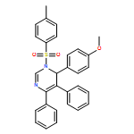 Pyrimidine, 1,6-dihydro-6-(4-methoxyphenyl)-1-[(4-methylphenyl)sulfonyl]-4,5-diphenyl- 