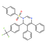 Pyrimidine, 1,6-dihydro-1-[(4-methylphenyl)sulfonyl]-4,5-diphenyl-6-[4-(trifluoromethyl)phenyl]- 