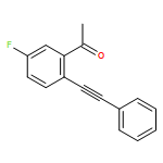 Ethanone, 1-[5-fluoro-2-(2-phenylethynyl)phenyl]- 
